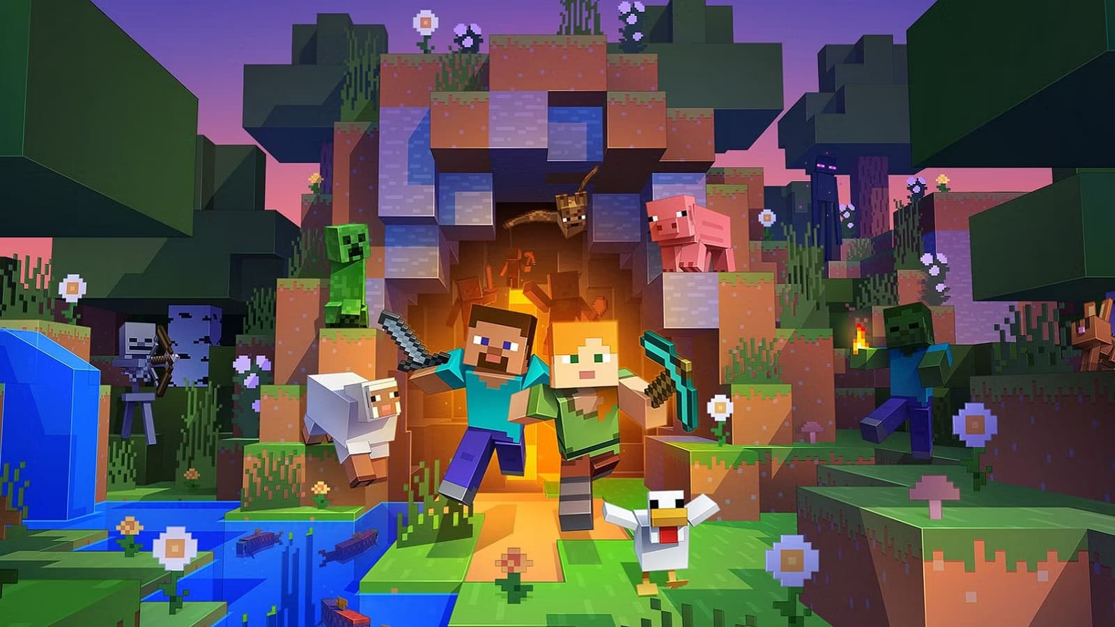 Minecraft game artwork